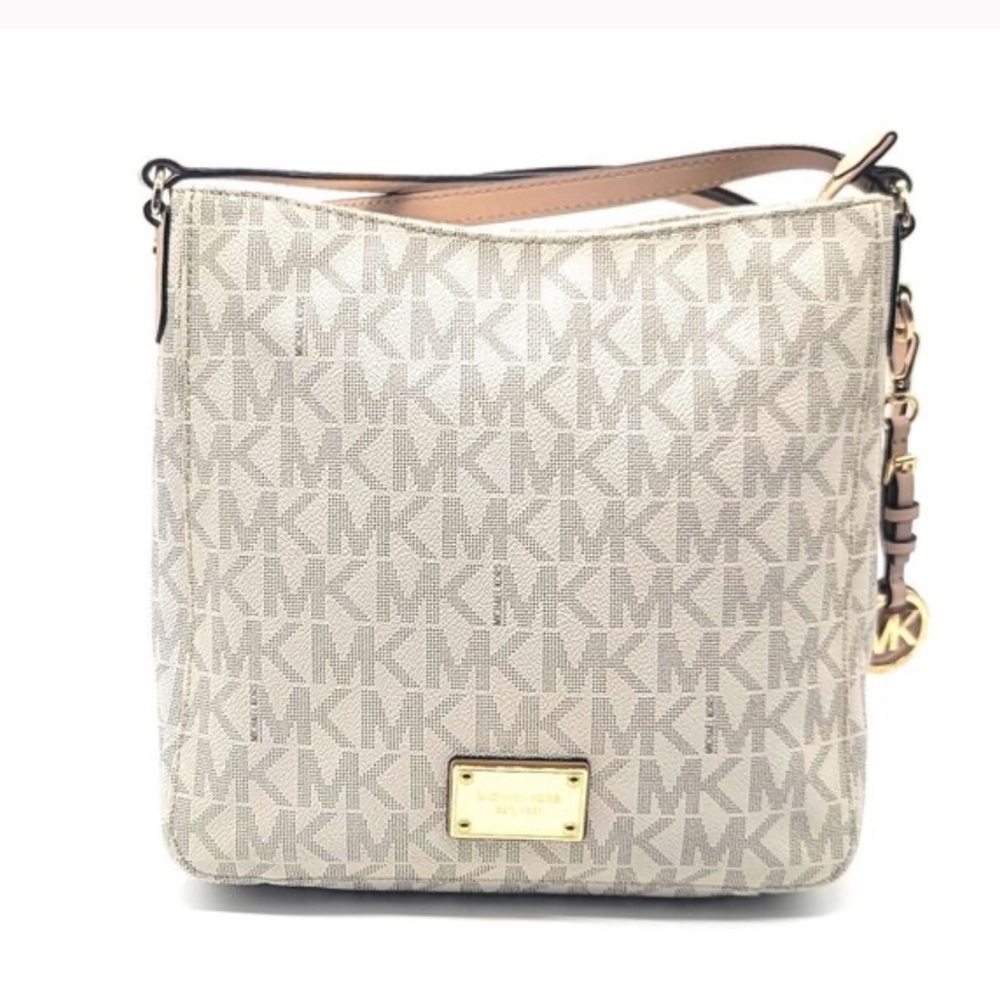 Michael Kors Jet Set Messenger Crossbody Bag in Cream - Picture 4 of 16